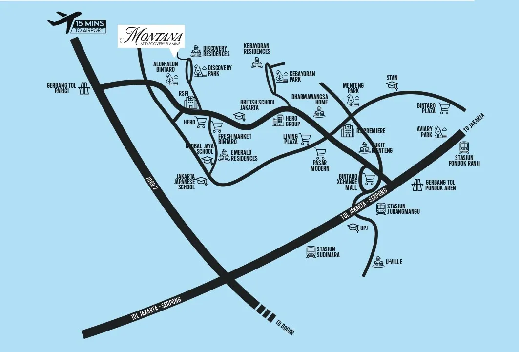 Siteplan & Peta Lokasi Montana Cikini di Jantung Bintaro